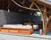 The main material for building a house is bamboo.