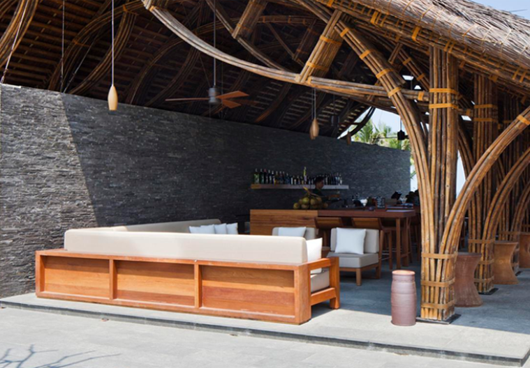 The main material for building a house is bamboo.